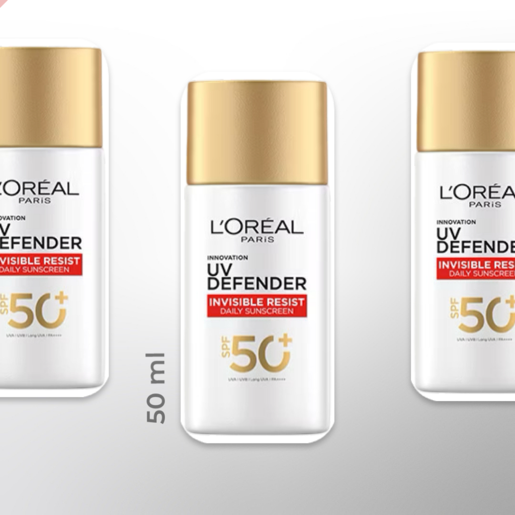 [ ส่งด่วน ] กันแดด ทาหน้า 50มล ลอรีอัล ปารีส Loreal SPF50+ PA++++ UV Defender Invisible Fluid ลอรีอัล ปารีส