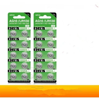 ถ่านกระดุม 3V CR1220/3V CR927/1.55V AG10 LR1130 คุณภาพดี ราคา1แพ็ค
