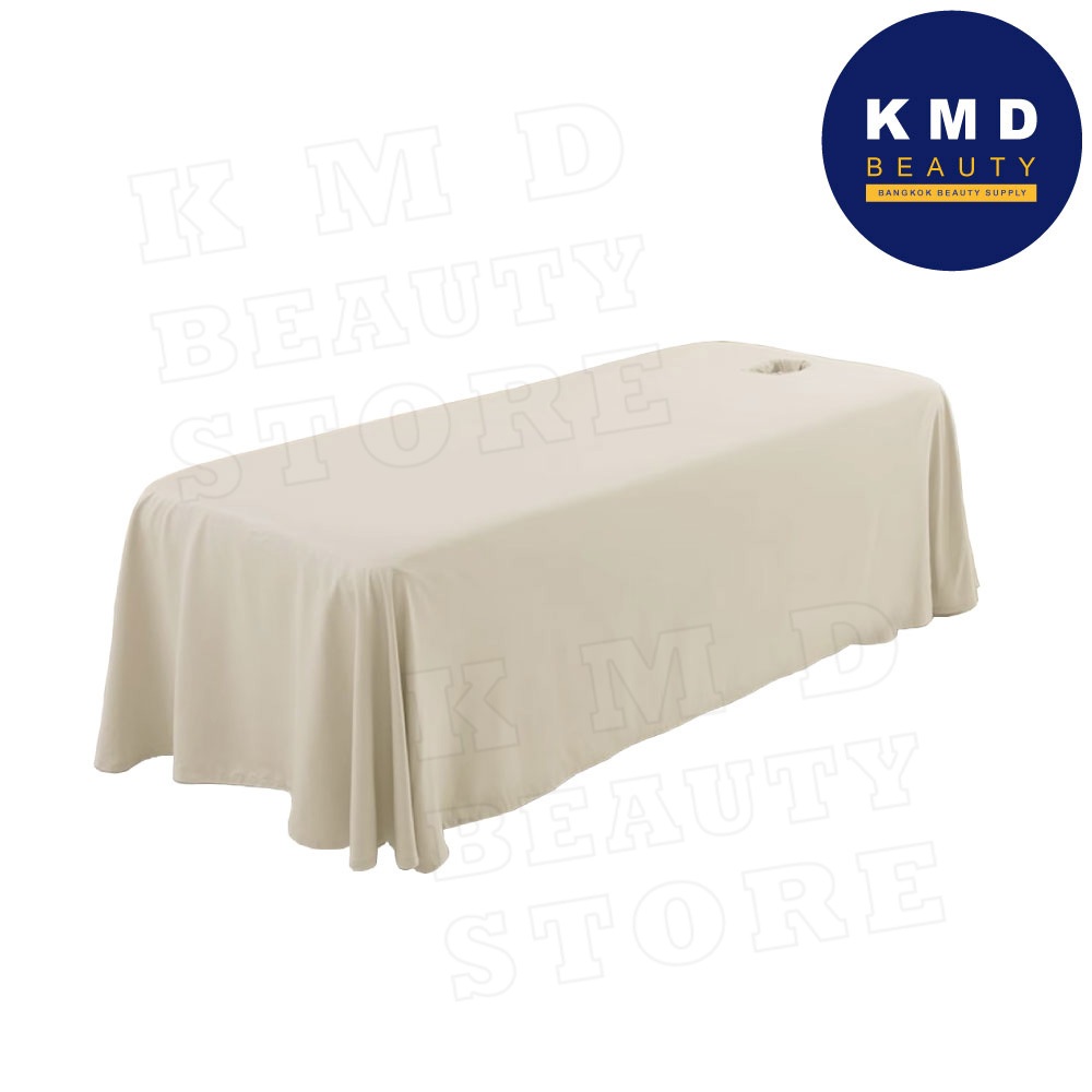 ผ้าคลุมเตียงนวด KMD ผ้าปูแบบมีช่องคว่ำหน้า มี 6 สี ผ้าอย่างดี ขนาดใหญ่ คลุมถึงพื้น ขนาด