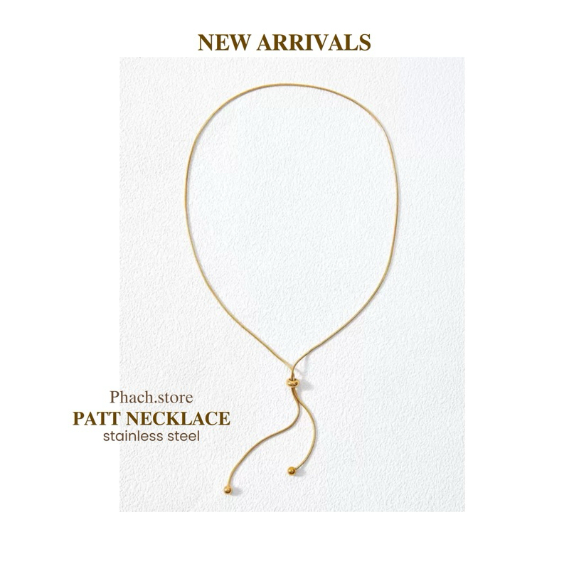 PATT NECKLACE —  stainless steel