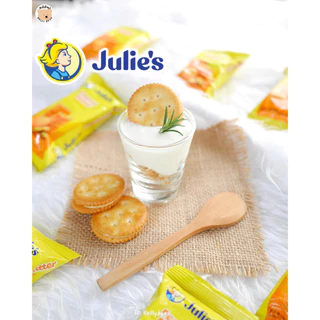 ขนม จูลี่ส์ บิสกิตสอดไส้ ยกแพ็ค 12ชิ้น พีนัท เลม่อน พัฟ ฟิงเกอร์ เนยถั่ว อร่อย ทานเล่น