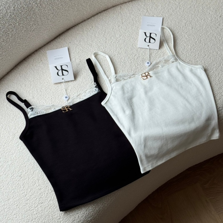 Sister.rrr : MAX TOP เสื้อสายเดี่ยวขอบลูกไม้ ปรับสายได้ - รูปที่ 5