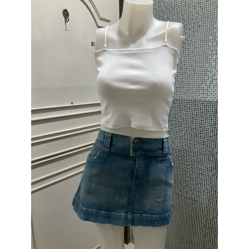 กระโปรงยีนส์สั้น American Eagle มือสอง