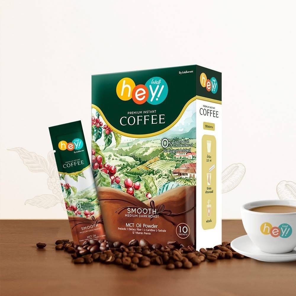 EVE'S อีฟส์ เวลคอฟฟี่ Hey! Well Coffee เวลวีเนส กาแฟเพื่อสุขภาพ กาแฟบล็อคเบรินส์ ไม่มีน้ำตาล ไม่มีครีมเทียม มีพรีไบโอติก - รูปที่ 4