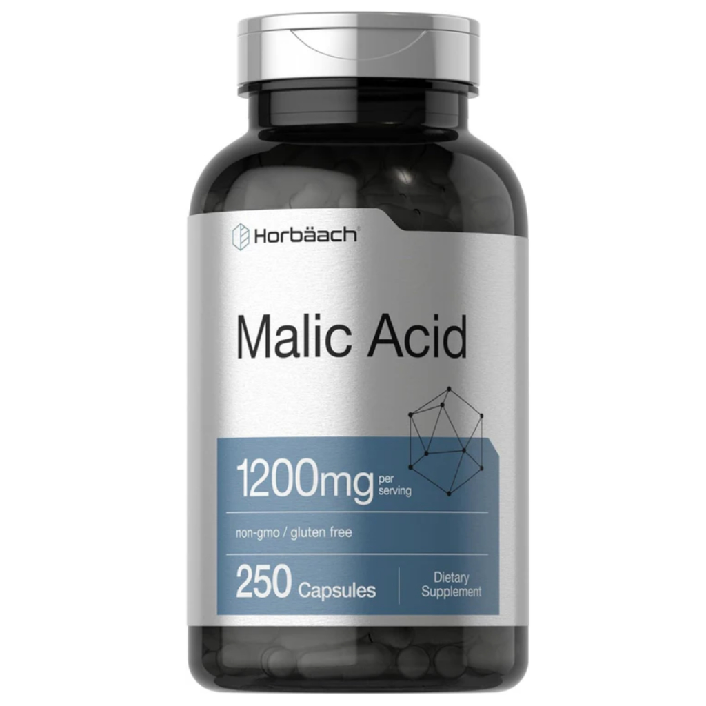 Horbaach Malic Acid 1200mg per serving | 250 Capsules