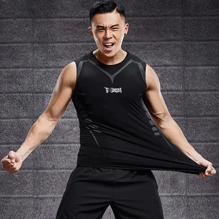 เสื้อรัดกล้ามเนื้อ PRO เสื้อรัดรูปแขนกุดระบายอากาศได้ดี X001