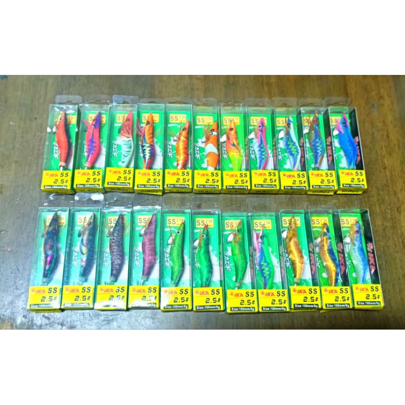 กุ้งตกหมึก ika ขนาด#2.5 (100mm.) นน 9g.มีเสียงในตัว