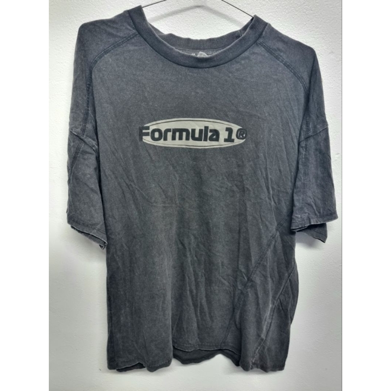 H&Mมือสอง formula1 oversized size m สีดำฟอก