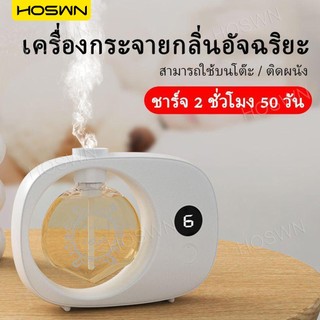 HOSWN เครื่องฟอกอากาศอัตโนมัติ ชาร์จUSBเครื่องอโรมาเทอราพีอัตโนมัติอัจฉริยะพร้อมจอแสดงผลดิจิตอล น้ำหอมปรับอากาศในห้องน้ำ