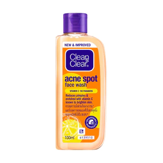 [แพ็ค 4 ชิ้น] คลีน แอนด์ เคลียร์ แอคเน่ สปอต เฟส วอช 100 มล X 4 Clean & Clear Acne spot Face Wash 100ml X 4