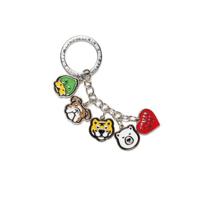 HUMAN MADE ANIMAL HEAD KEYCHARM,HUMAN MADE HEART KEYCHARM