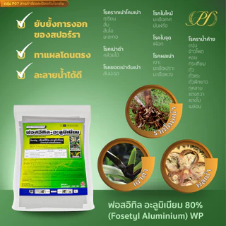 ฟอสอีทิล-อะลูมิเนียม 80% WP 1 กิโลกรัม ยาเชื้อรา