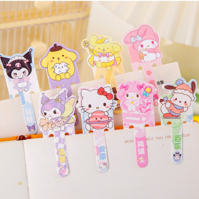 ที่คั่นหนังสือ ลายน่ารักสุดคิ้วท์ ซานริโอ้ Sanrio 1 กล่อง 15 ชิ้น Bookmark คละลาย หนีบกระดาษ ขนาดเล็กกะทัดรัด