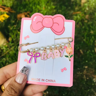 💜Bangtao เข็มกลัดแฟชั่น ขนาด 7 ซม. เครื่องประดับ ตกแต่งเสื้อผ้า กระเป๋า พร้อมส่ง