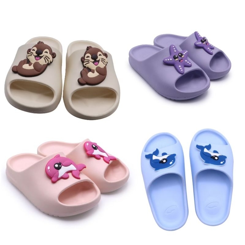 รองเท้าแตะสวมเด็ก Gambol Animated Design GK42230 Have Fun ลุยน้ำไม่อับชื้น หนานุ่มดีไซน์สุดน่ารัก ใส