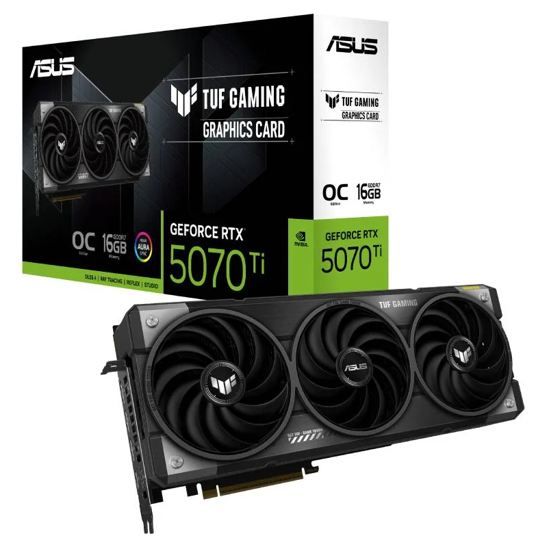 VGA (การ์ดแสดงผล) ASUS TUF GAMING GEFORCE RTX 5070 TI 16GB GDDR7 OC EDITION (TUF-RTX5070TI-O16G-GAMI
