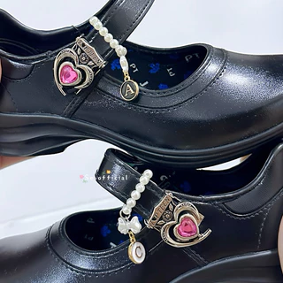 Sebofficial | Ring beads shoes ꒰1ชิ้น꒱ | แหวนลูกปัด สายคล้องรองเท้า แหวนตกแต่งสายรองเท้านักเรียน แบบห้อยจี้ตัวอักษร