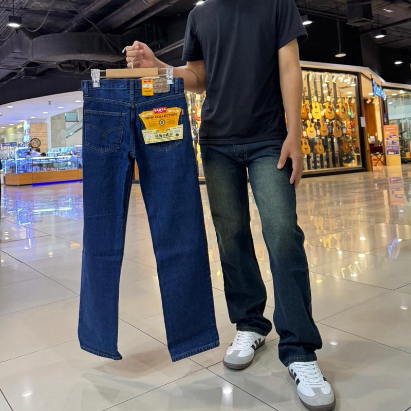 กางเกงยีนส์ขากระบอก ป้ายSANTA มี6 สี - รูปที่ 5