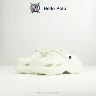 Hello Polo รองเท้าหัวโต รองเท้าแตะผู้หญิง ดีไซน์เรียบง่าย พื้นหนา ทนต่อการสึกหรอกันลื่น รองเท้านิ่มเหมือนเหยียบอึ HP8053
