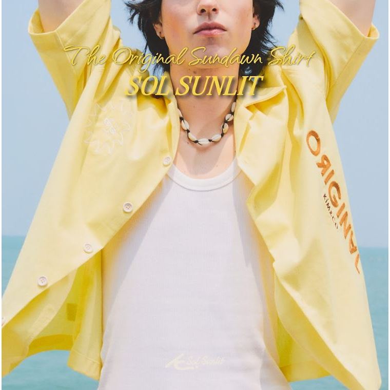 KIM&CO. ORIGINAL SOL SUNLIT 'THE ORIGINAL SUNDAWN SHIRT' (KCSOL003) เสื้อเชิ้ตผ้าคอตตอนลินิน โปร่งเบ