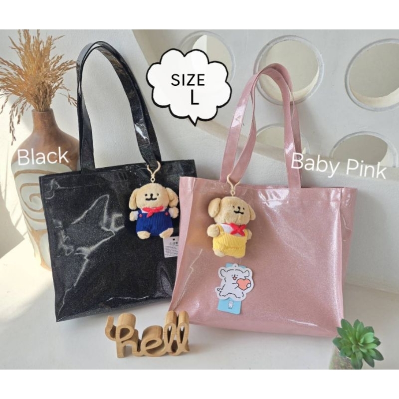 รุ่นBoxBagกระเป๋าหิ้วสะพายข้างกลิตเตอร์กากเพชรรุ่นทรงแนวนอนใส่โน๊ตบุ๊ค,ipad12.9"ใส่แฟ้มขนาดA4ถึงF4