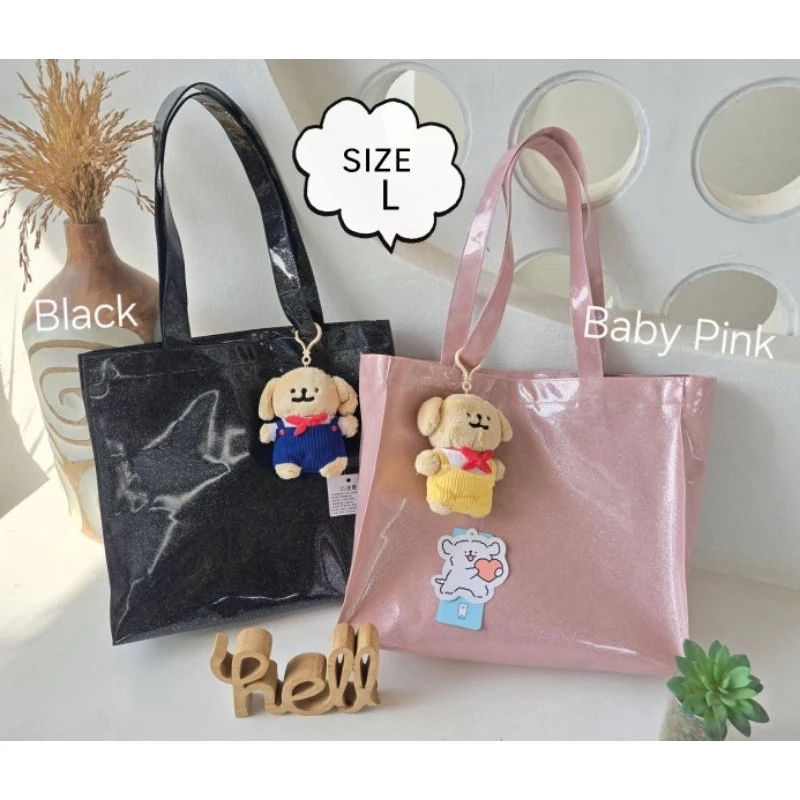 รุ่นBoxBagกระเป๋าหิ้วสะพายข้างกลิตเตอร์กากเพชรรุ่นทรงแนวนอนใส่โน๊ตบุ๊ค,ipad12.9"ใส่แฟ้มขนาดA4ถึงF4