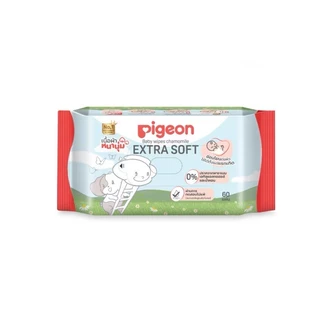 (สินค้าขายดี) Pigeon พีเจ้น baby wipes ทิชชู่เปียกพีเจ้น เบบี้ไวฟ์ ผ้าเปียกเด็ก 6 ห่อ