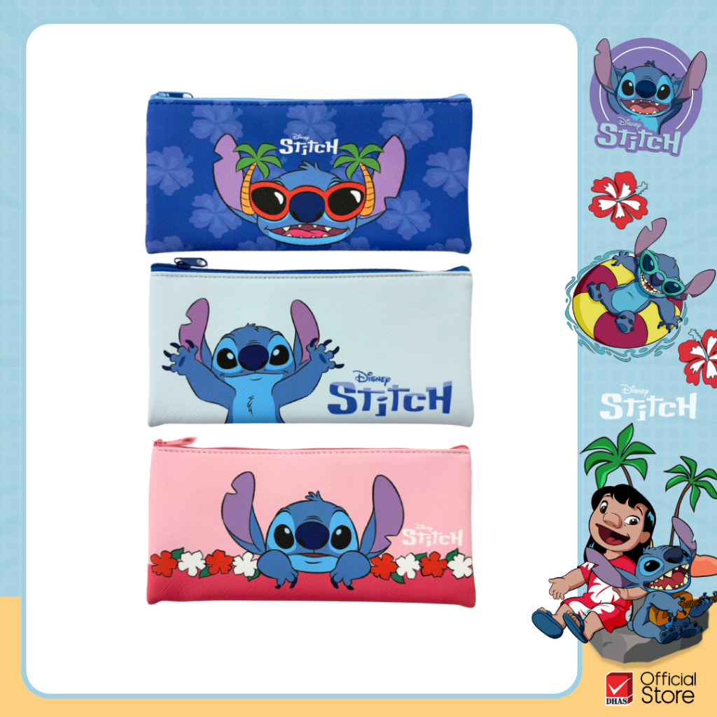 Master Art กระเป๋าดินสอ Stitch ลิขสิทธิ์แท้ No. STPC01-S คละลาย จำนวน 1 ชิ้น