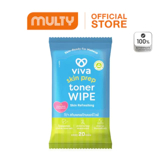Viva Skin Prep Toner Wipe Skin Refreshing 20 Sheets