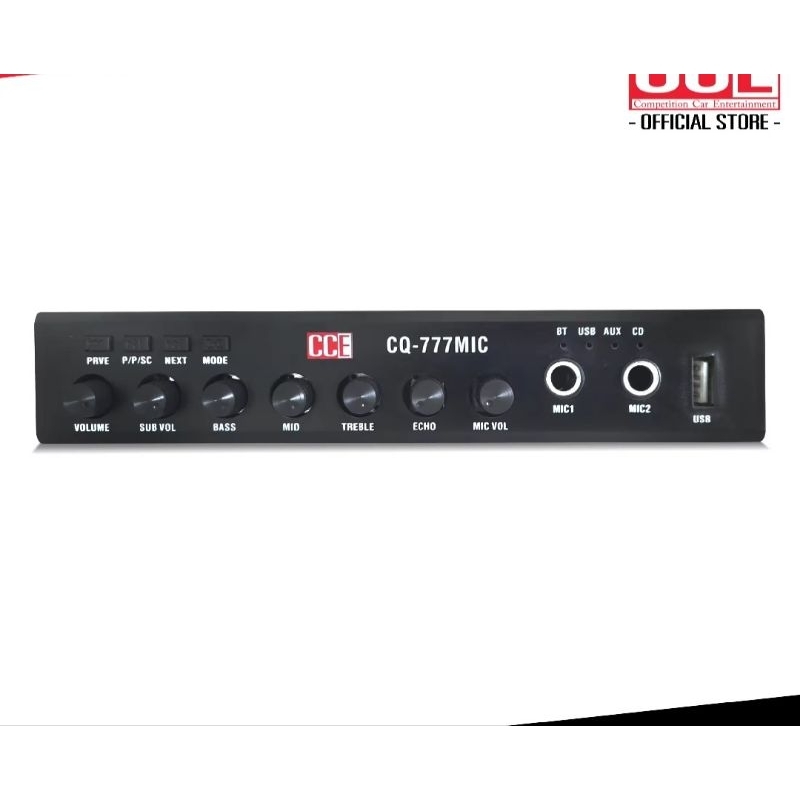 HIFINE ปรีคาราโอเกะ มีบลูทูธ Bluetooth+USB ปรีรถยนต์ 12V เสียบไมค์2ช่อง มี ECHO  เสียงดี