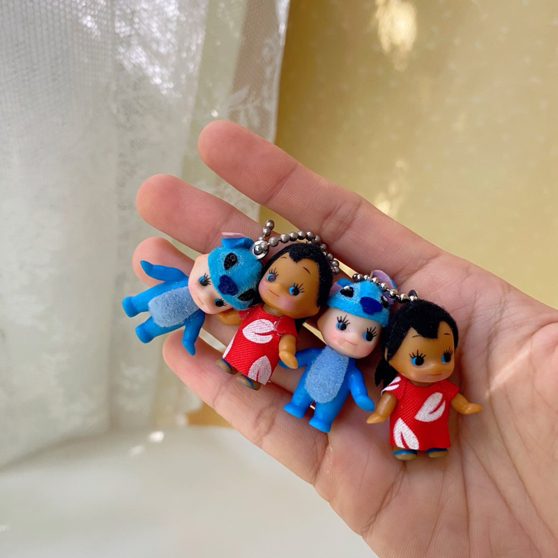 Ready to ship💕💕💕💕💕  Kewpie Lilo and Stitch Keychain set🌺