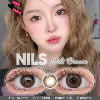 Magister & Realcon 0°-600° คอนแทคเลนส์สายตาสั้น สีน้ำตาลเทา Buff Brown Glacier Blue คอนแทคเลนส์ 14.2MM