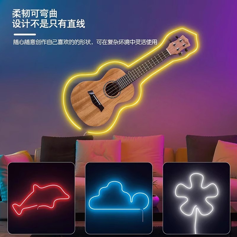 【จัดส่งจากประเทศไทย】ไฟ แถบไฟ RGB ไฟแต่งห้อง บลูทูธ/รีโมทคอนโทรล ยืดหยุ่นกันน้ำได้ ไฟหลังทีวี Neon Flex LED - รูปที่ 3