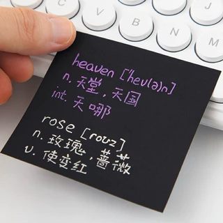 <พร้อมส่ง> กระดาษโน๊ต มีกาว 50แผ่น Colored Stickey Note 7.5*7.5cm เครื่องเขียน โน๊ต กระดาษจด