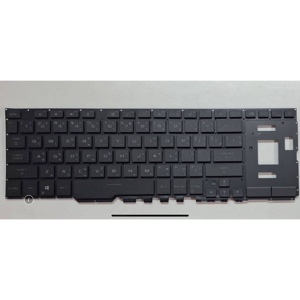 คีย์บอร์ดโน้ตบุ๊กแล็ปท็อป Replacement Keyboard for Asus ROG Zephyrus Duo 15 GX550 GX550LXS GX550LWS 