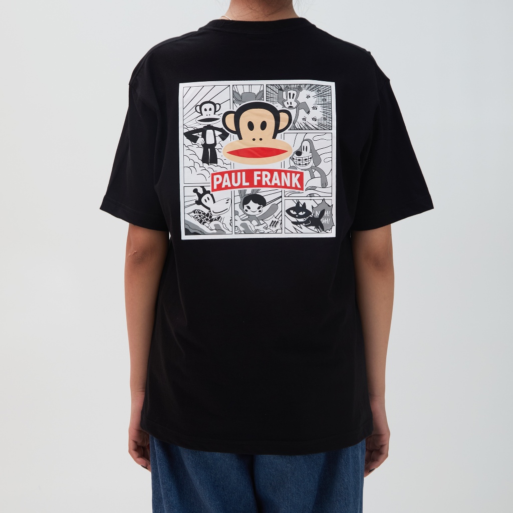 2025 PAUL FRANK เสื้อยืดใส่ได้ทั้งชายและหญิง COMIC Unisex ผ้า Cotton 100% เนื้อผ้าดี ใส่สบาย มี 2 สี WHITE, BLACK