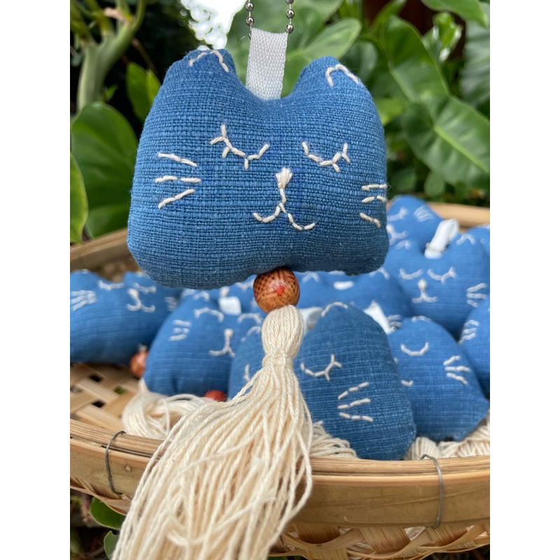 พวงกุญแจหน้าแมวผ้าทอชินมัย ที่ห้อยกุญแจ ที่ห้อยกระเป๋า ของฝาก ของที่ระลึก ของแจก ของจีบลูกค้า - รูปที่ 6