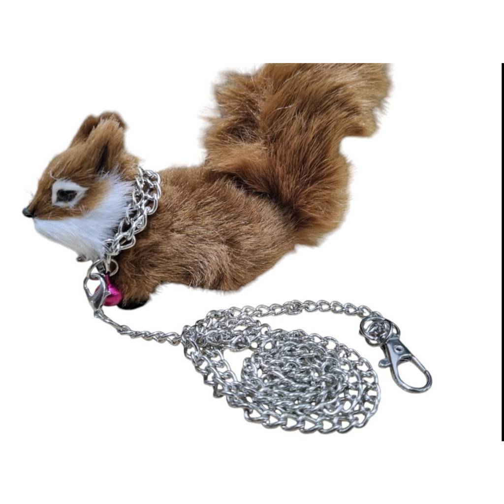 โซ่กระรอกเเสตนเลส C200 มาพร้อมกระดิ่ง ความ 65CM สำหรับกระรอกเเสนน่ารัก หรือสัตว์เล็กต่าง ราคาสบายกระเป๋า ส่งฟรีค่ะ