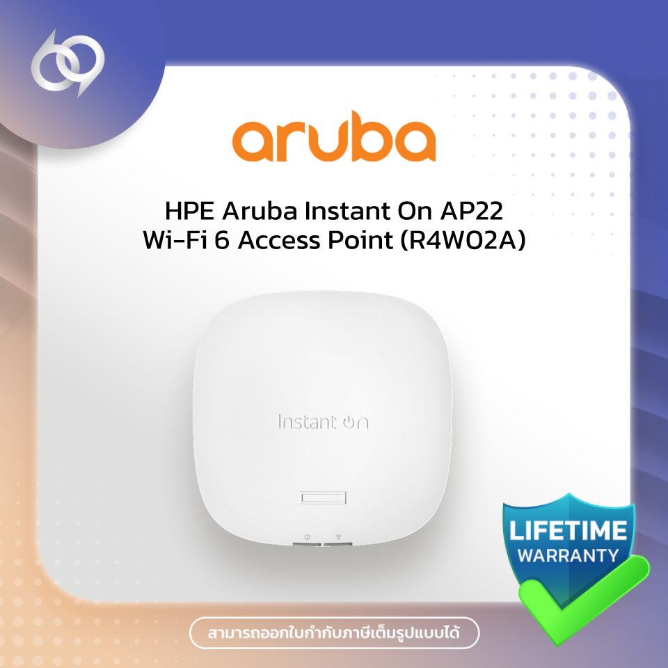 HPE Aruba Instant On AP22 Wi-Fi 6 Access Point (R4W02A)