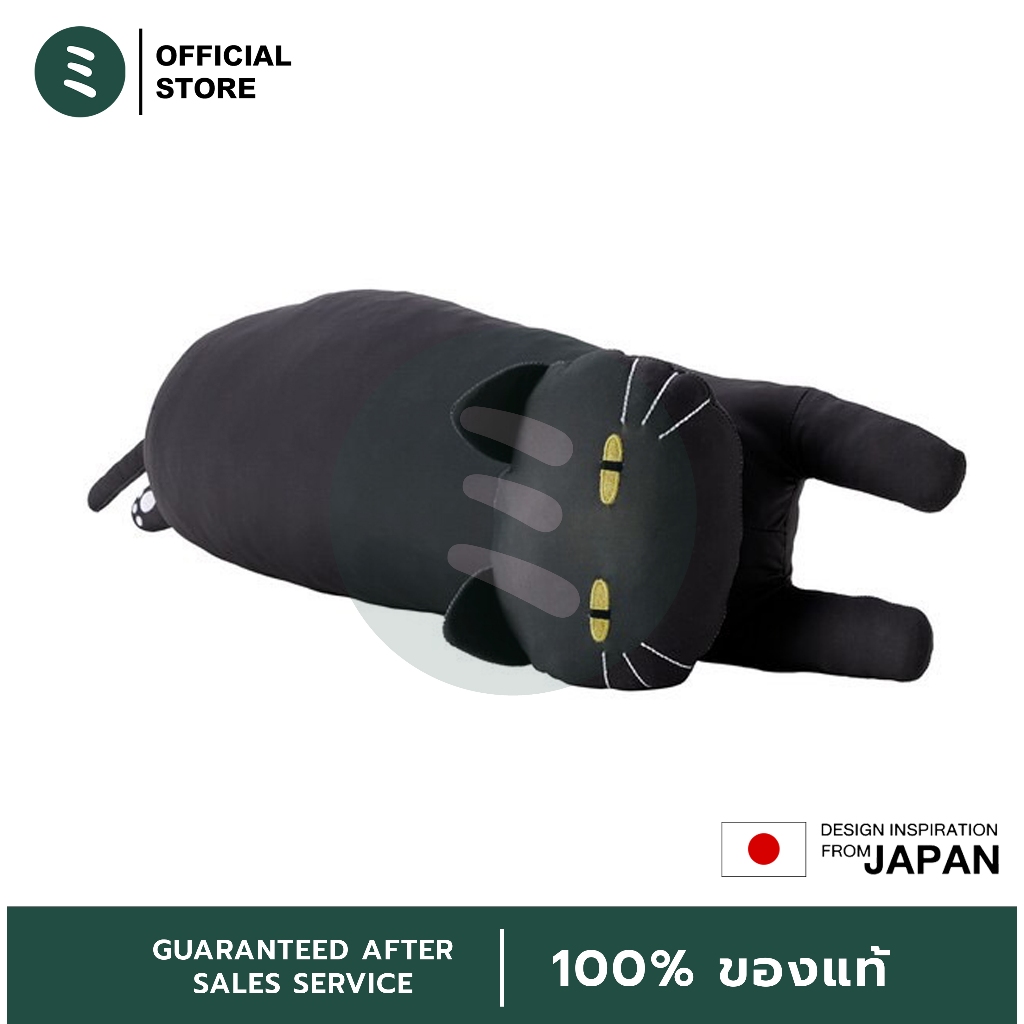 MIDORI หมอนแมวดำ หมอนข้างอเนกประสงค์แบบนุ่มสัมผัสเย็น หมอนแมว Soft Cooling Multi Cushion (73x23x15 cm) - รูปที่ 6