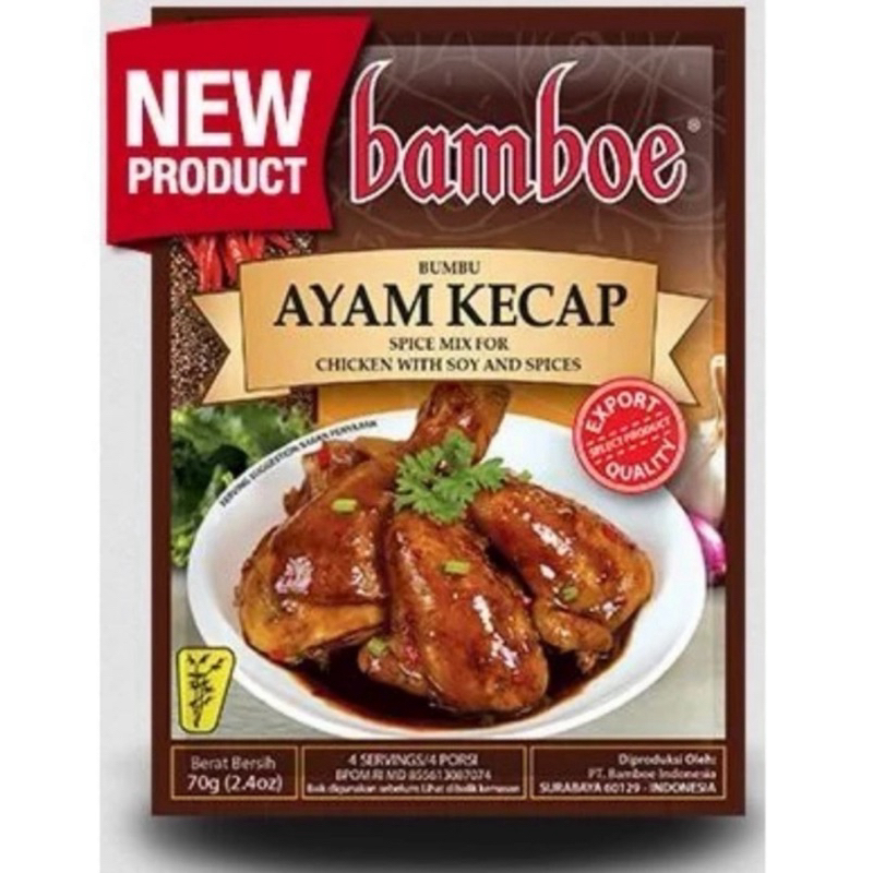 Indonesia Bamboe Bumbu Ayam Kecap 70 gram / Chicken with Soy & Spices