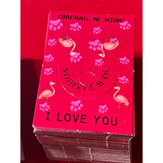 หัวกระดาษ ติดสินค้า นก ฟลามิงโก้ ขนาด 4 × 6 เซนติเมตรหนึ่งก้อนมี 100 ใบ กระดาษมันเงา สวยดีครับ￼