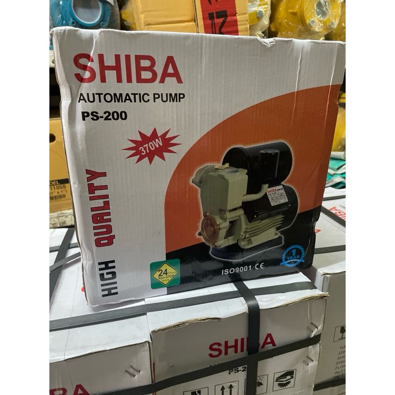 SUNNY/SHIBA ปั๊มน้ำ ปั้มน้ำ อัตโนมัติ พร้อมฐานพลาสติกเหนียว ไม่เป็นสนิม 370 วัตต์ Automatic Water Pump รุ่น AUPS-130