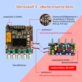 Wuzhi แอมป์จิ๋ว ZK-TB21F แท้ บลูทู ธ 5.0 ซับวูฟเฟอร์เครื่องขยายเสียง กำลังขับ 2*50W + ซัพ100W แอมป์จิ๋วแรงๆ tb21f