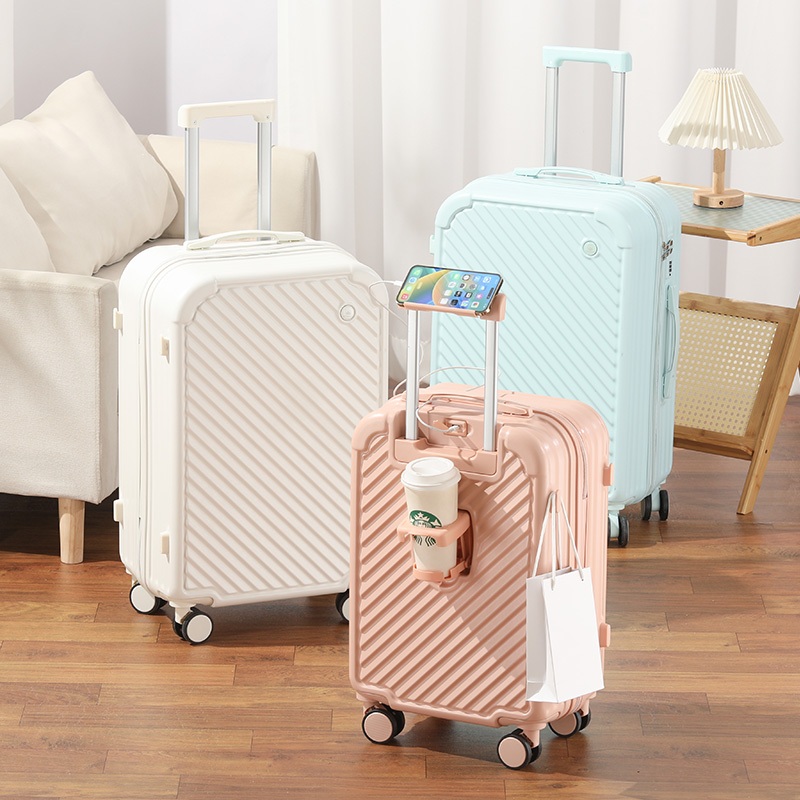 TIYFIY กระเป๋าเดินทาง วัสดุABS+PC รับประกัน 5 ปี/803 กระเป๋าล้อลาก20/24/28นิ้ว carry on luggage กระเป๋าเดินทางอเนกประสงค