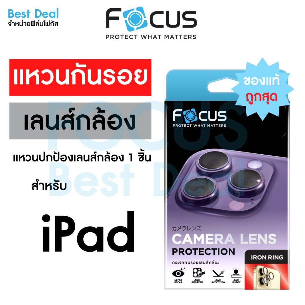 Focus Iron Ring สำหรับ Apple iPad Air 6 (11in/13in) 2024/Air4/5 (10.9in)/Mini 6 