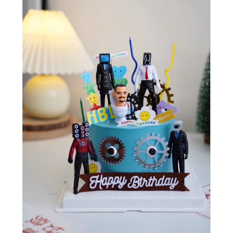 โมเดลSkibidi Toilet เซต6,8ตัว