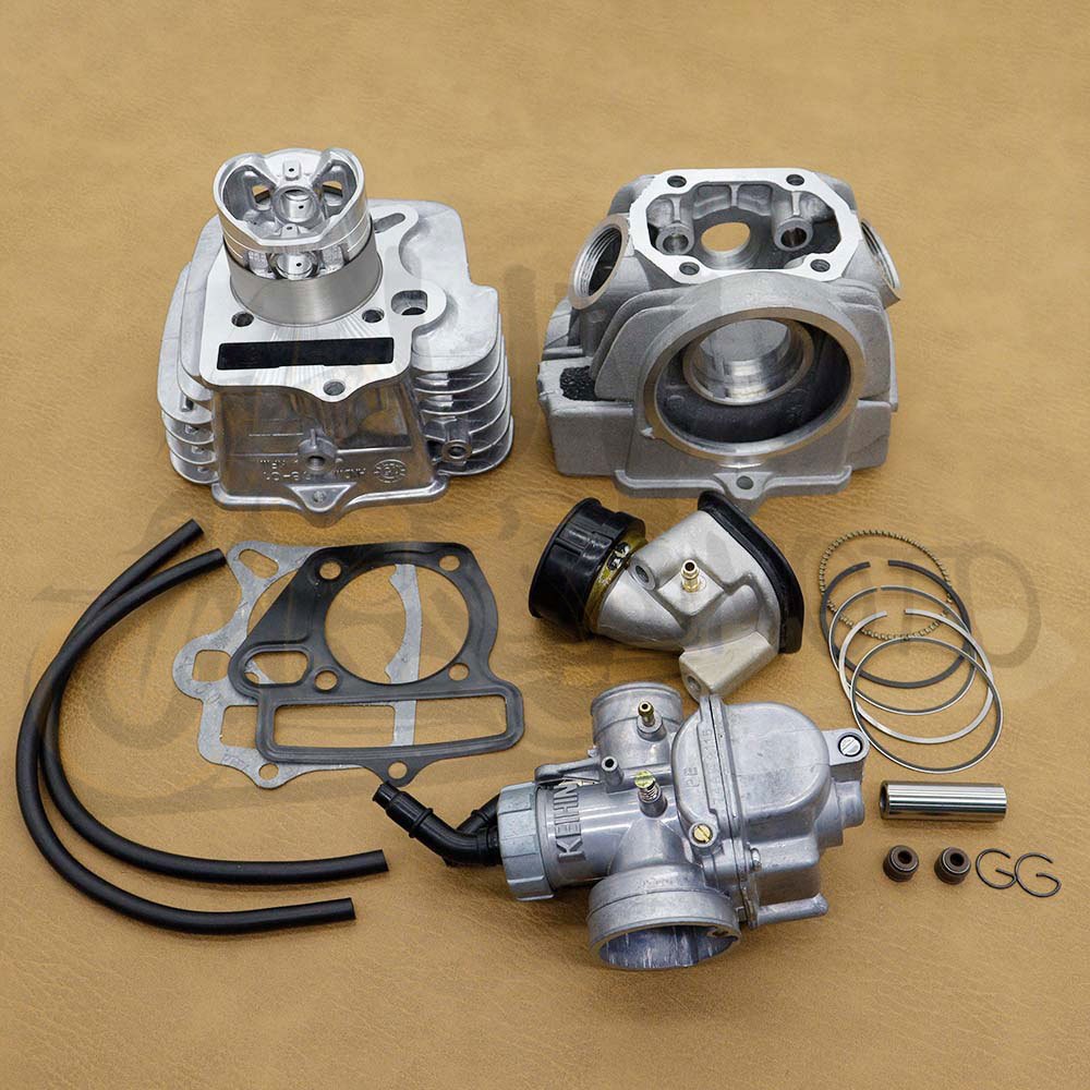 ฝาสูบ+เสื้อสูบ+คาร์บูเรเตอร์+คอเรือนลิ้นเร่ง ชุด 5 ชิ้น WAVE100 เสื้อสูบเดิม 53/54mm ฝาสูบ 23*27 - รูปที่ 4