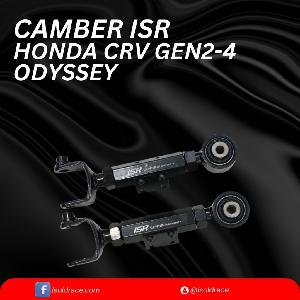ISR Rear Camber แคมเบอร์ปรับมุมล้อหลัง Honda CRV Gen 2-4 , Odyssey และ Haval H6