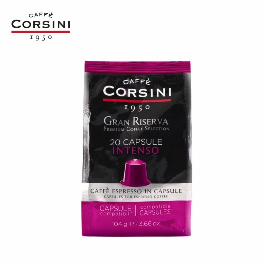 Intenso 20 Nespresso® compatible coffee capsules | Gran Riserva Intenso | Corsino Corsini
